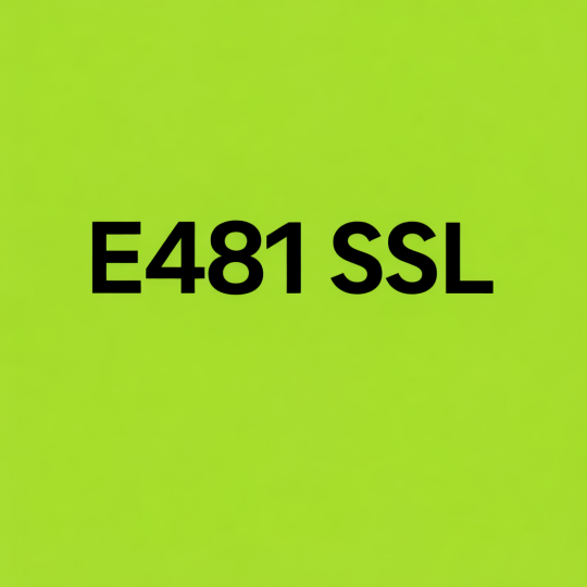 E 481 ssl стеароил-2-лактилат натрия 